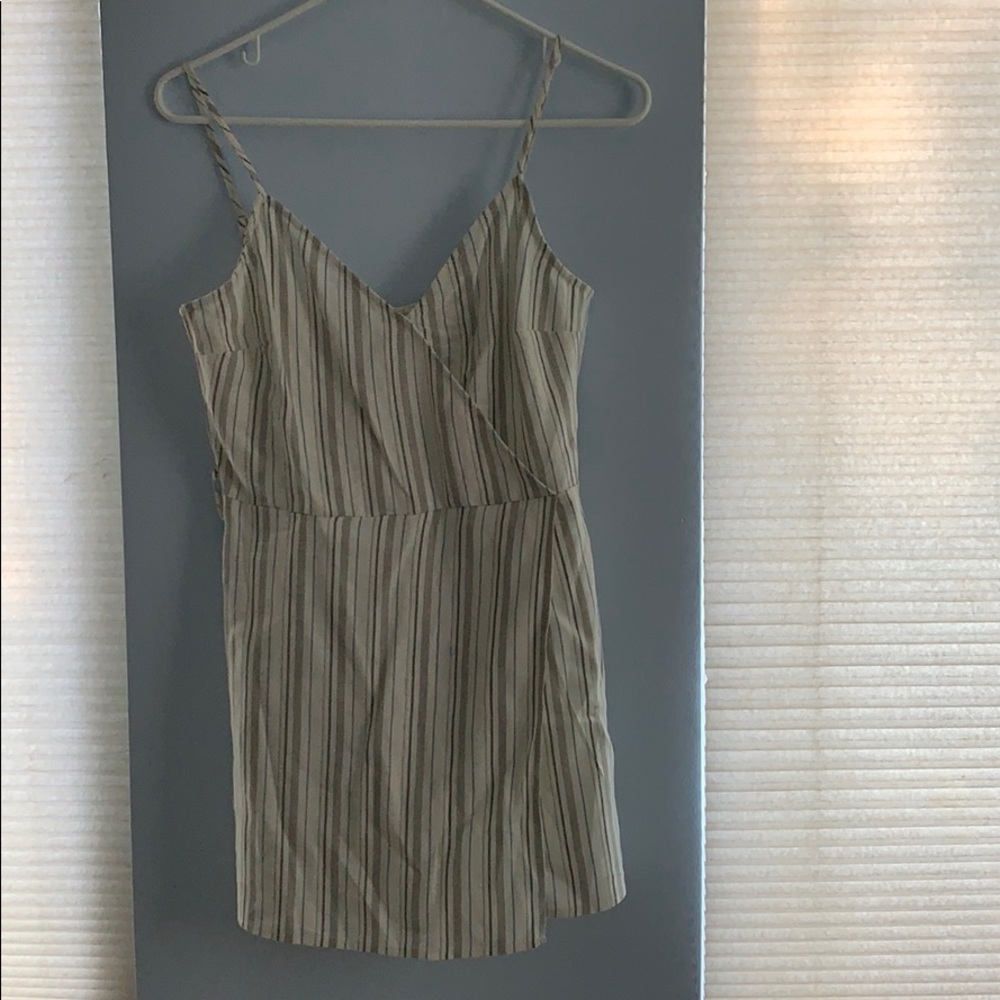 GB stripe wrap romper